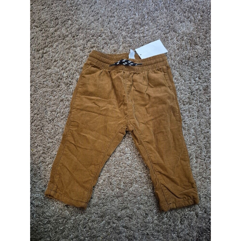 H&M Toddler Boys Corduroy Pants Elastic Waist Drawstringsize 4-6M